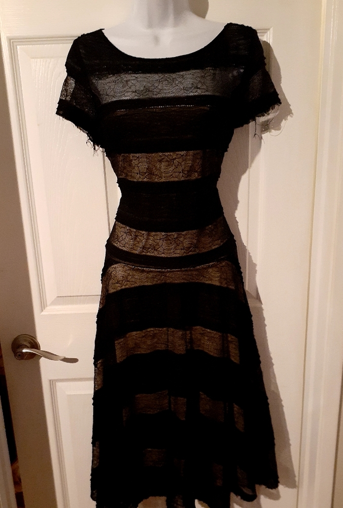 Black lace dress
